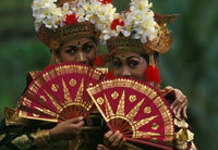 Legong Dancers Fine Art Print by Michele Westmorland, showcasing Balinese dance.