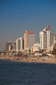 Israel Tel Aviv Beachfront Hotels Poster Print by Walter Bibikow