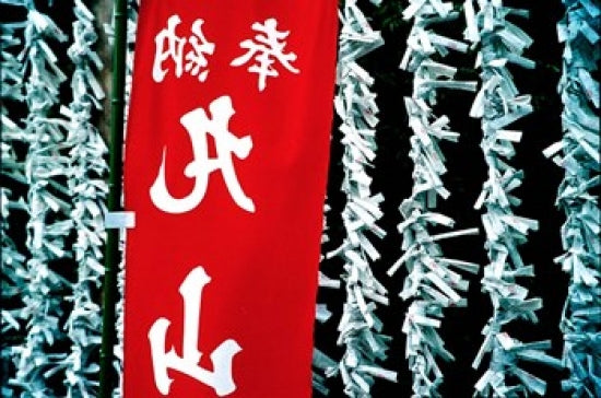 Fortune Papers at Shinto Shrine, Tokyo, Japan Poster Print by Jaynes Gallery