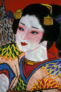Geisha Warrior Folk Art Poster Print by Dave Bartruff