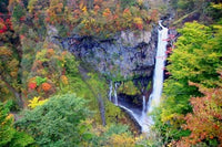 Kegon Waterfall Fine Art Print by Kymri Wilt showcasing the beautiful waterfall in Nikko, Japan.