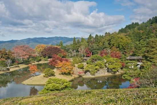 Yokuryuichi Pond Poster Print by Rob Tilley showcasing serene Japanese landscape.