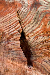 Sandstone Rock Formations in Petra, Jordan Poster Print