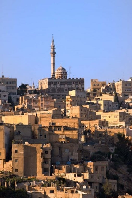 Aerial view of traditional houses in Amman, Jordan poster print by Keren Su.