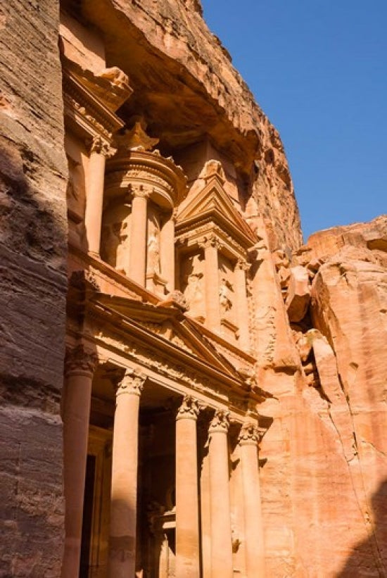Poster print of The Treasury at Petra, UNESCO Heritage Site by Nico Tondini.