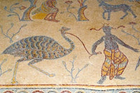 Mosaics of Moses Memorial Church at Mount Nebo Poster Print by Nico Tondini