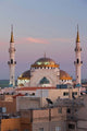 Jordan Kings Highway Madaba Town View with Mosque Poster Print by Walter Bibikow.