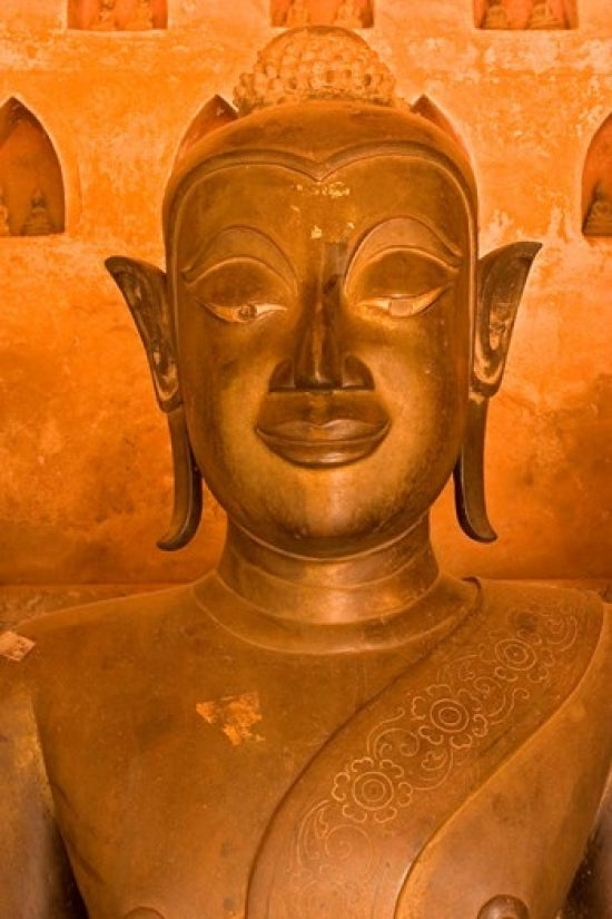 Buddha Images at Wat Si Saket, Vientiane, Laos Poster Print