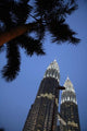 Petronas Twin Towers poster print showcasing modern architecture in Malaysia.