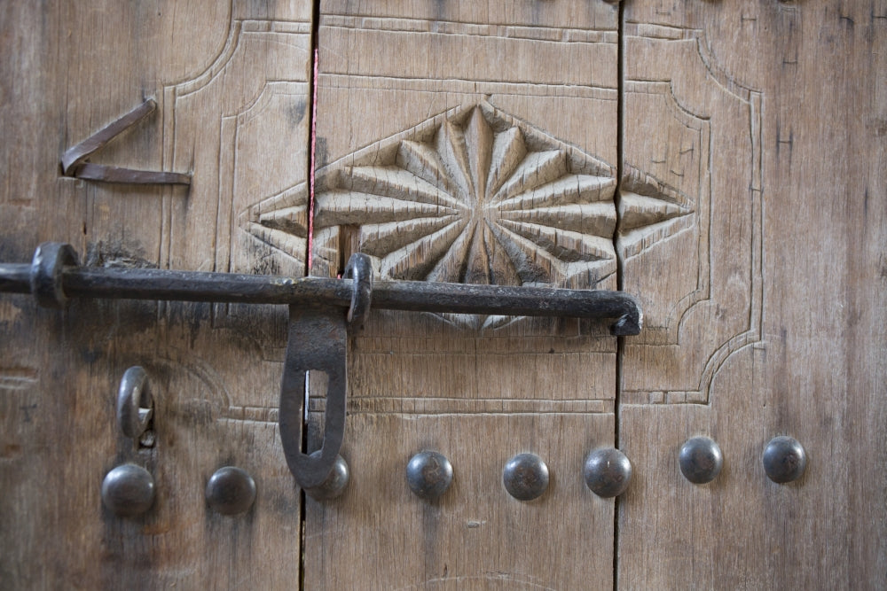 Door in Nizwa Oman Poster Print by Tom Norring