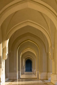 Arabian Arches at the Sultan's Palace Poster Print by Walter Bibikow