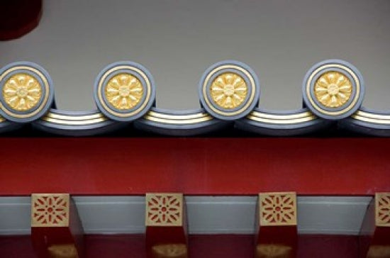 Buddha Tooth Relic Temple Poster Print featuring vibrant colors and intricate design by Cindy Miller Hopkins.