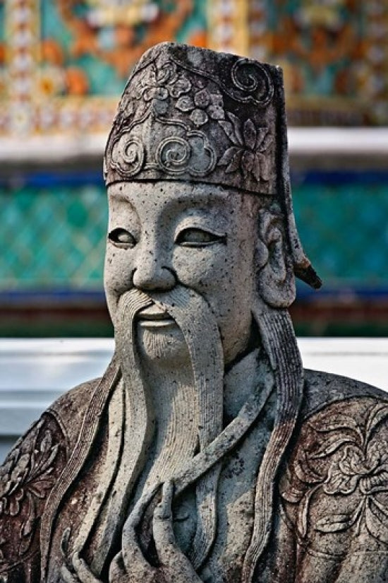 Farang Guard Poster Print of Wat Pho in Bangkok, Thailand by Adam Jones.