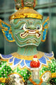 Mask Sculpture Art Poster Print by Bill Bachmann showcasing vibrant Thai culture.