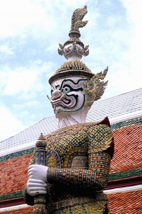 Close-up of statue at Emerald Palace in Grand Palace, Bangkok