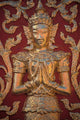 Gold Leafed Detail at Wat Doi Suthep Poster Print by Claudia Adams
