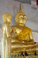 Golden Buddha Statue at Khunaram Temple Poster Print