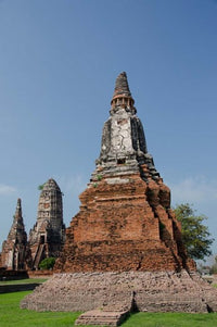 Wat Chaiwatthanaram Buddhist monastery poster print by Cindy Miller Hopkins