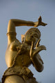 Golden Deity Sculpture Poster Print by Russell Young, Thailand art.
