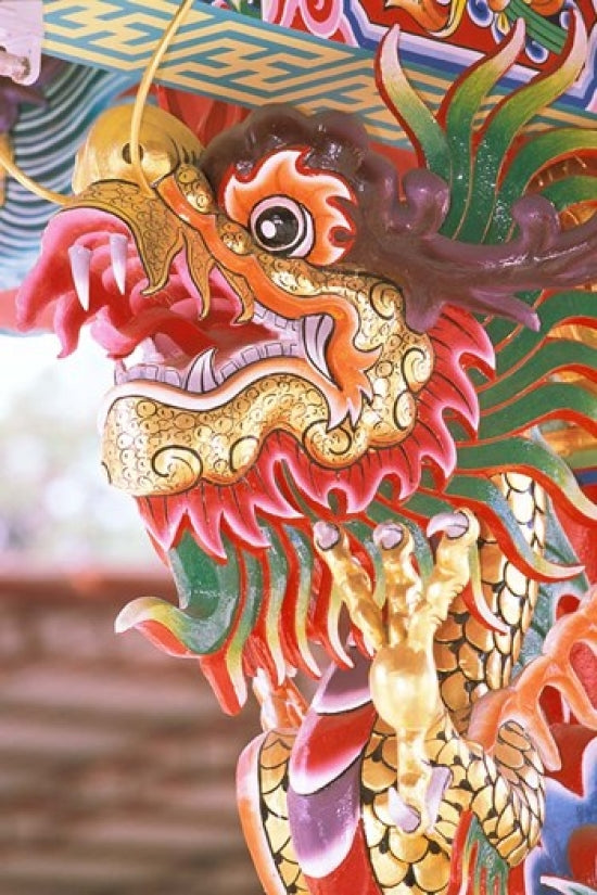 Bangkok Dragon in Chinese Temple Poster Print by Russell Young
