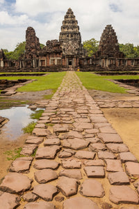 Phimai Historical Park poster print featuring ancient Khmer temple ruins