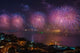 Fireworks display over the Bosphorus in Istanbul poster print by Ali Kabas.