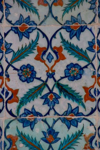 Colorful Tile Work in Topkapi Palace, Istanbul Poster Print