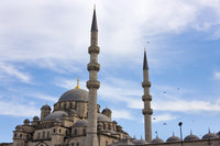 Yeni Cami (New Mosque) Poster Print by Keren Su showcasing stunning Istanbul architecture.