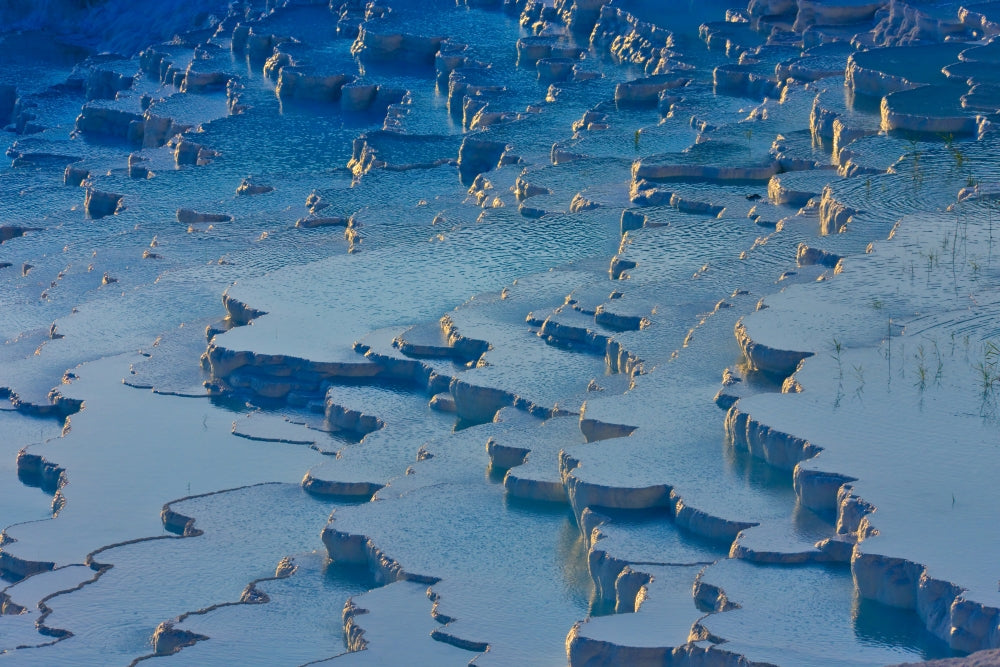 Travertine terraces of Pamukkale UNESCO World Heritage Site poster print by Keren Su