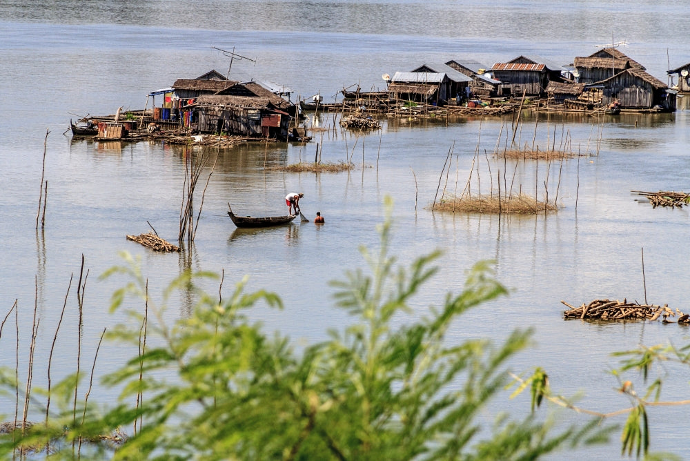 Koh Trong Island Floating Vietnamese Fishing Village Poster Print by Yvette Cardozo