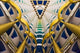 Poster print of architectural details inside Burj Al Arab Hotel in Dubai by Keren Su.