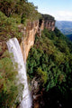 Fitzroy Falls Poster Print by Cindy Miller Hopkins showcasing stunning natural scenery.