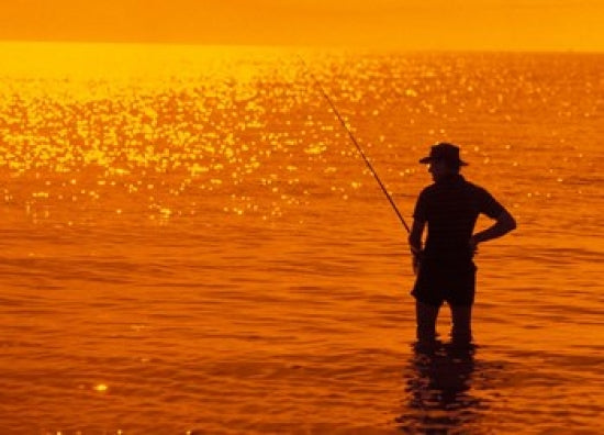 Fishing at Surfer's Paradise Art Print by David R. Frazier