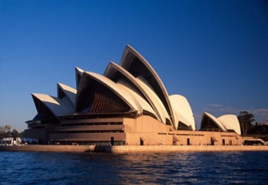 Sydney Opera House poster print by David Wall showcasing iconic architecture