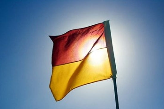 Surf Lifesaving Flag Poster Print by David Wall, Queensland, Australia