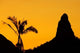 Sunset Over Glass House Mountains poster print by David Wall, showcasing vibrant colors and serene Queensland landscape.