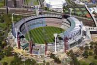 Melbourne Cricket Ground Poster Print by David Wall showcasing iconic stadium.