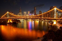 Story Bridge over Brisbane River Poster Print by David Wall