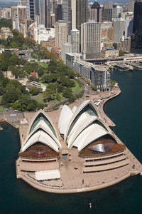 Sydney Opera House and Botanic Gardens Poster Print by David Wall
