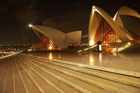 Sydney Opera House Poster Print by David Wall showcasing the iconic architecture.