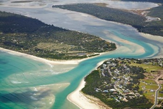 Moulting Lagoon Fine Art Print by David Wall showcasing serene Australian landscape.