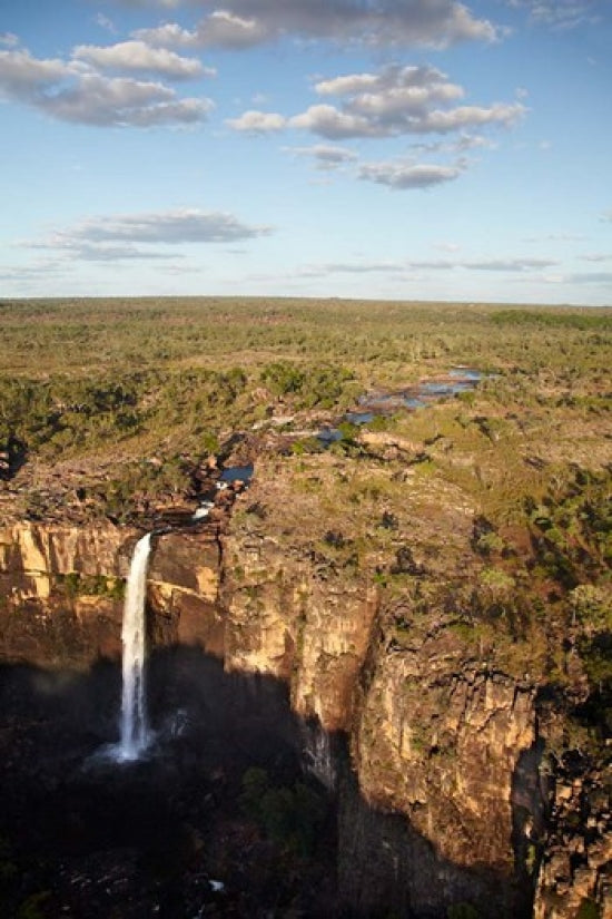 Magela Waterfall Fine Art Print by David Wall showcasing serene Australian landscape.