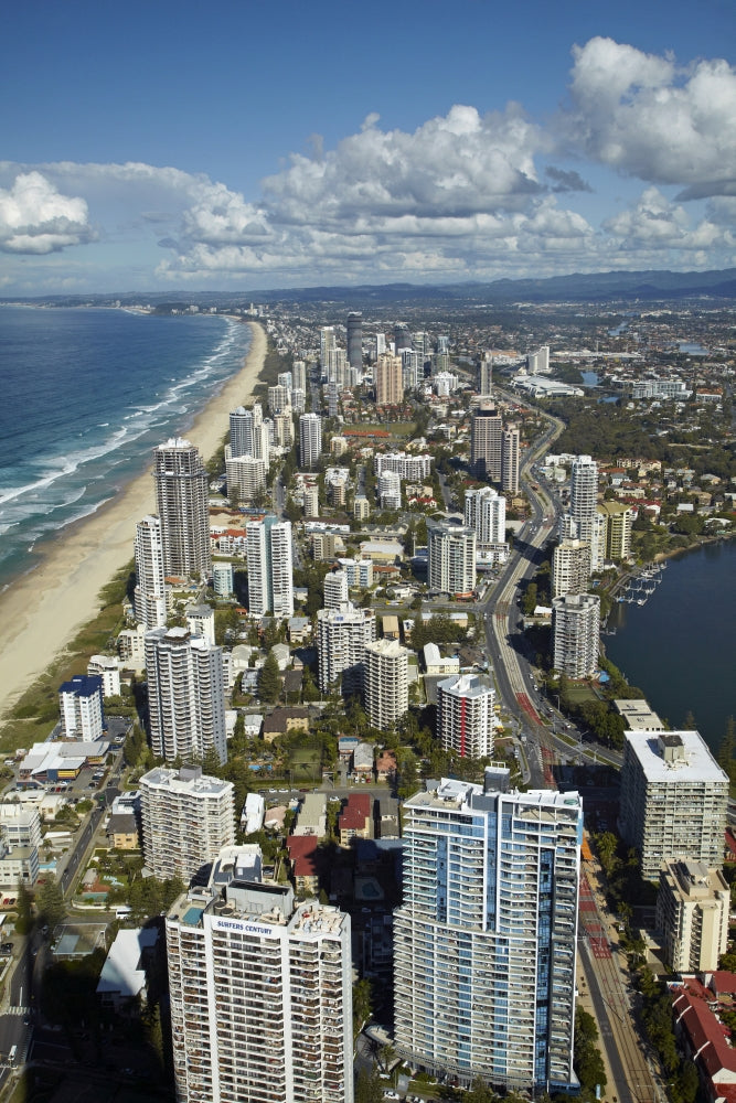 View From Q1 Skyscraper, Surfers Paradise Art Print by David Wall