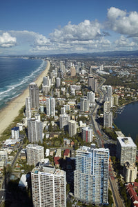 View From Q1 Skyscraper, Surfers Paradise Art Print by David Wall