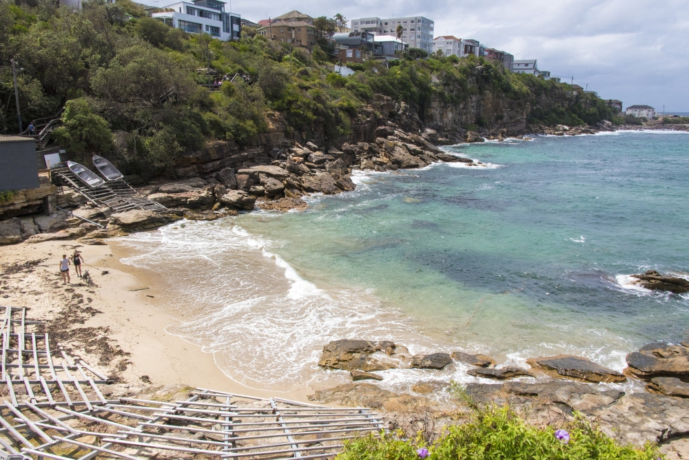 Gordon's Bay coastal walk poster print by Trish Drury depicting Sydney's Eastern Beaches.
