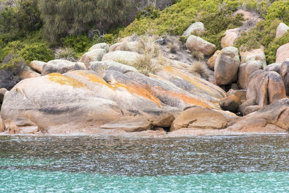 Freycinet National Park Poster Print featuring Schouten Island and Crockett's Bay by Trish Drury.