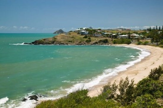Australia Yeppoon Kemp Beach coastline poster print by Walter Bibikow.