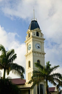 Bundaberg Post Office Tower Poster Print by Walter Bibikow showcasing Queensland's architectural beauty.