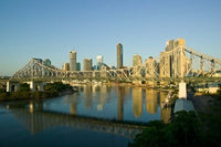 Brisbane Story Bridge Riverside Centre Poster Print by Walter Bibikow