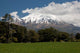View of volcanic mountain Mt Taranaki poster print showcasing stunning natural landscapes.